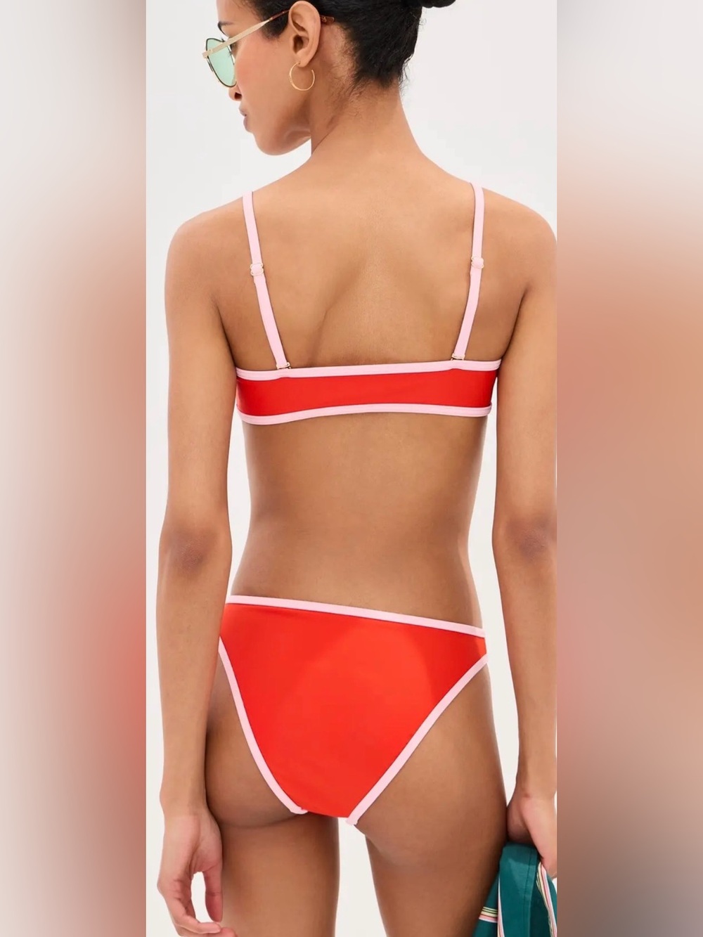 NWT LE BOP Colorblock Bikini Top - Picture 2 of 8